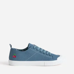 Tennis LE TEMPS DES CERISES bleue en toile