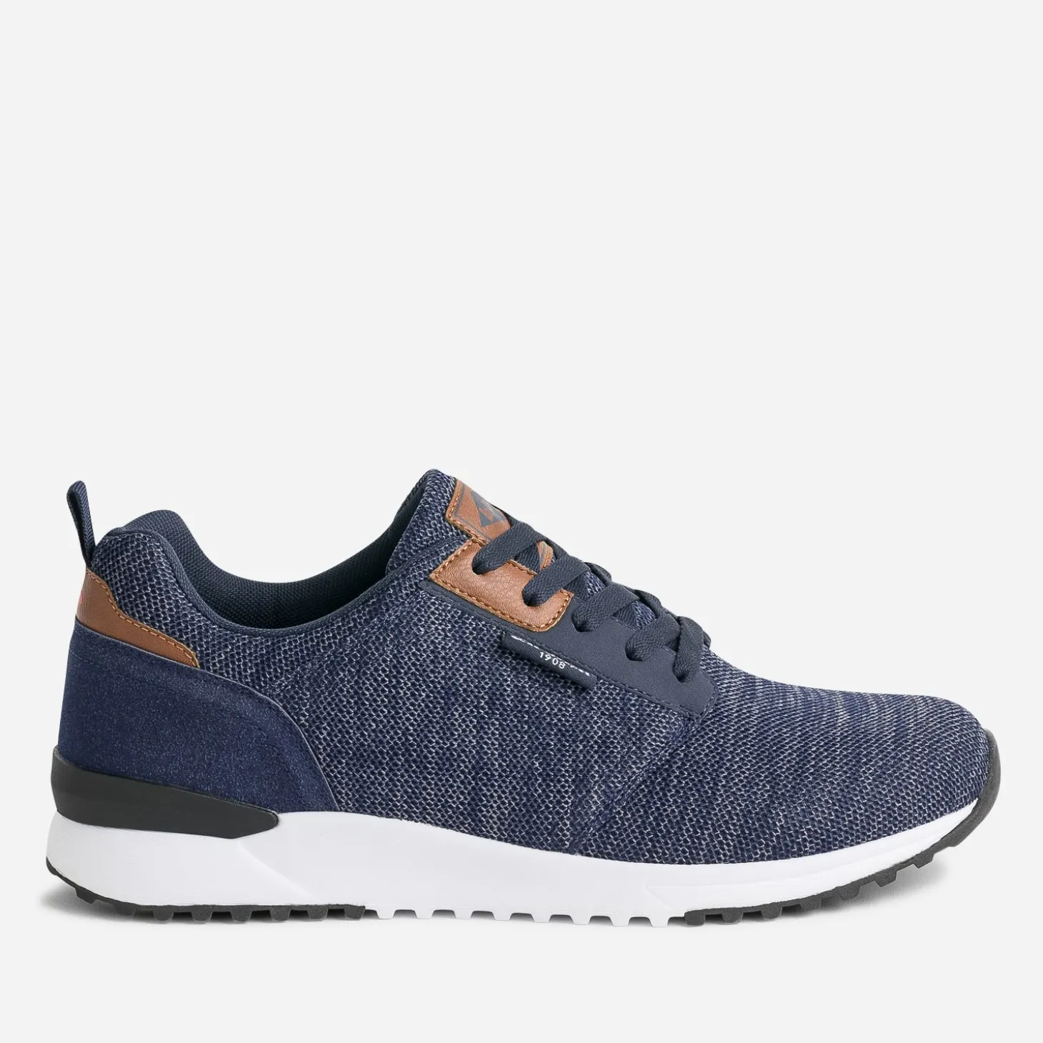 Tennis LEE COOPER marine chiné en mesh