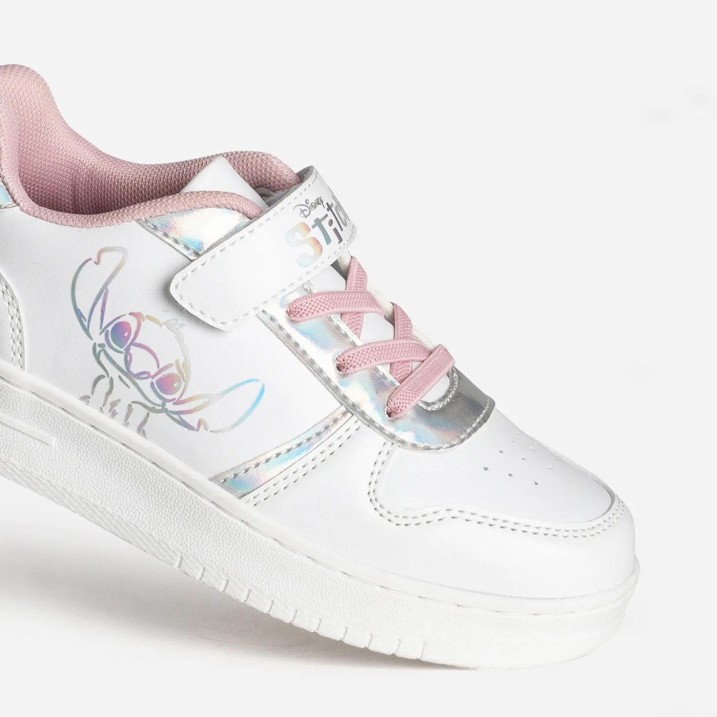 Tennis LILO & STITCH blanche et iridescente