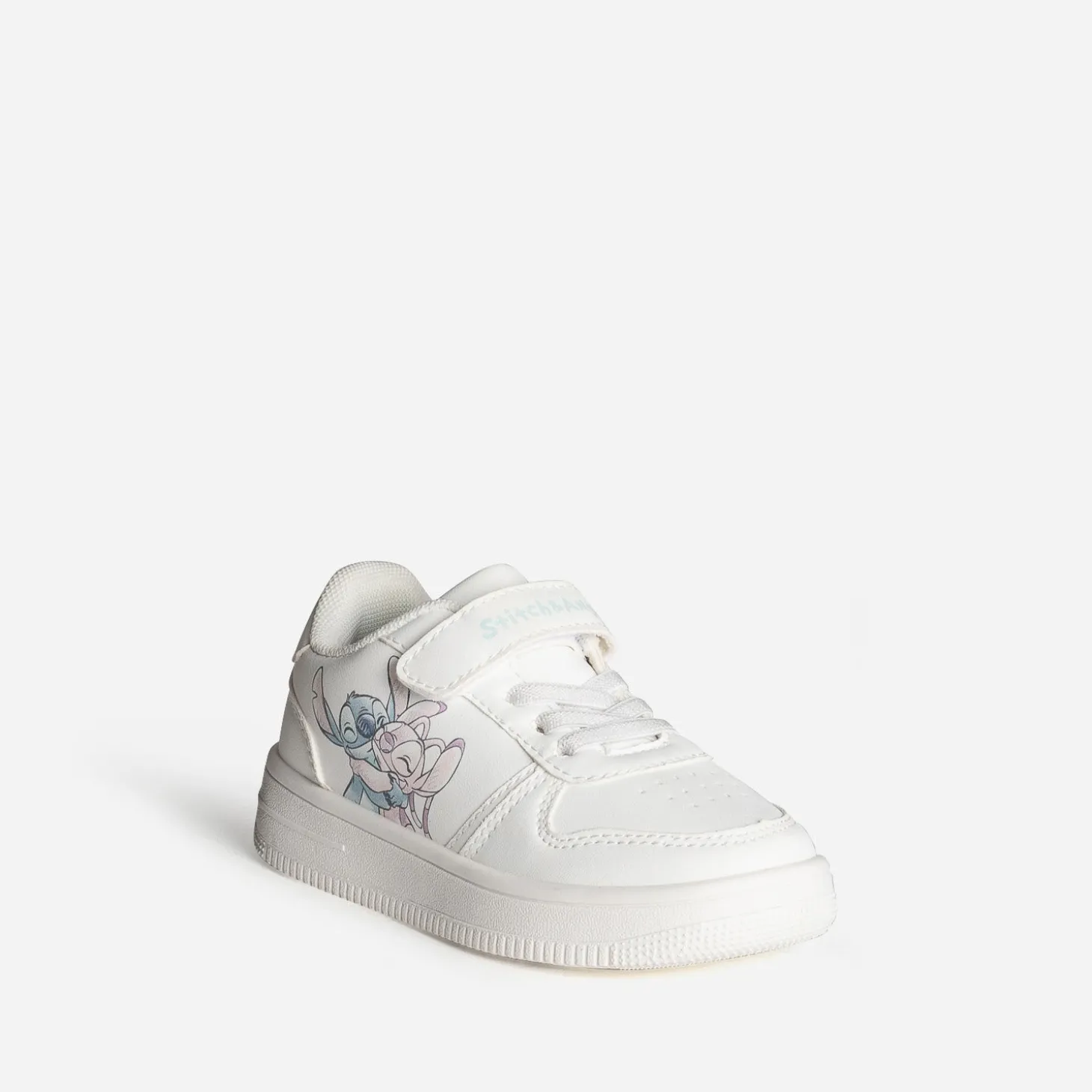 Tennis LILO & STITCH blanche à scratch