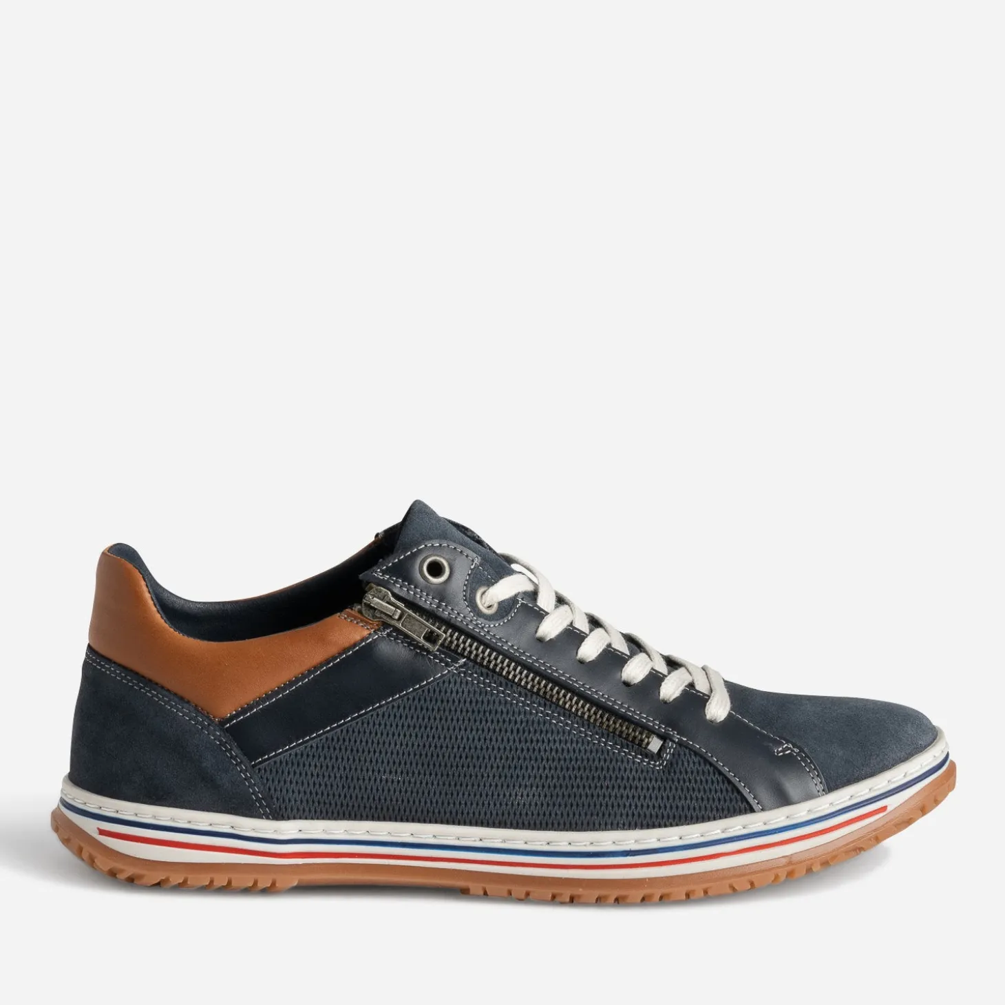 Tennis marine cuir éco-conçu