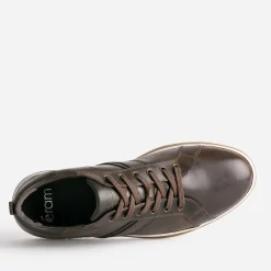 Tennis marron en cuir