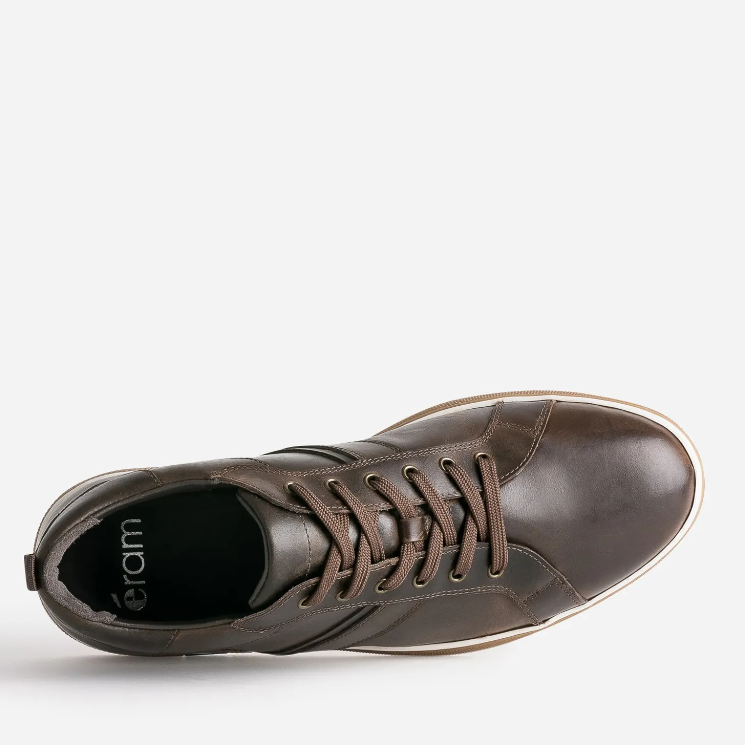Tennis marron en cuir