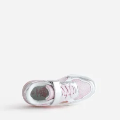 Tennis PAT PATROUILLE rose et argent semelle lumineuse