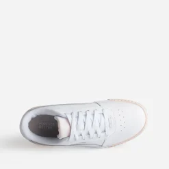 Tennis PUMA blanche et pêche à plateforme