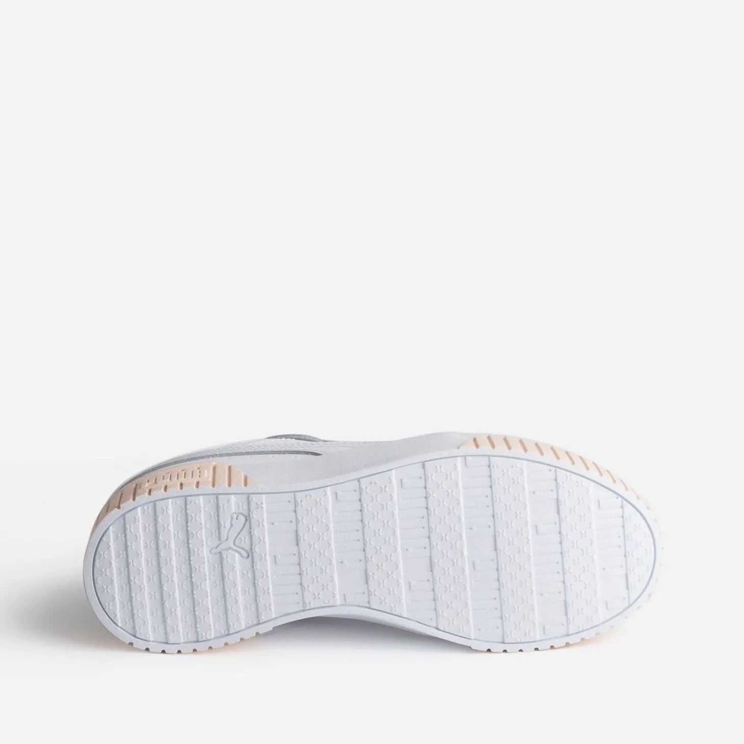 Tennis PUMA blanche et pêche à plateforme