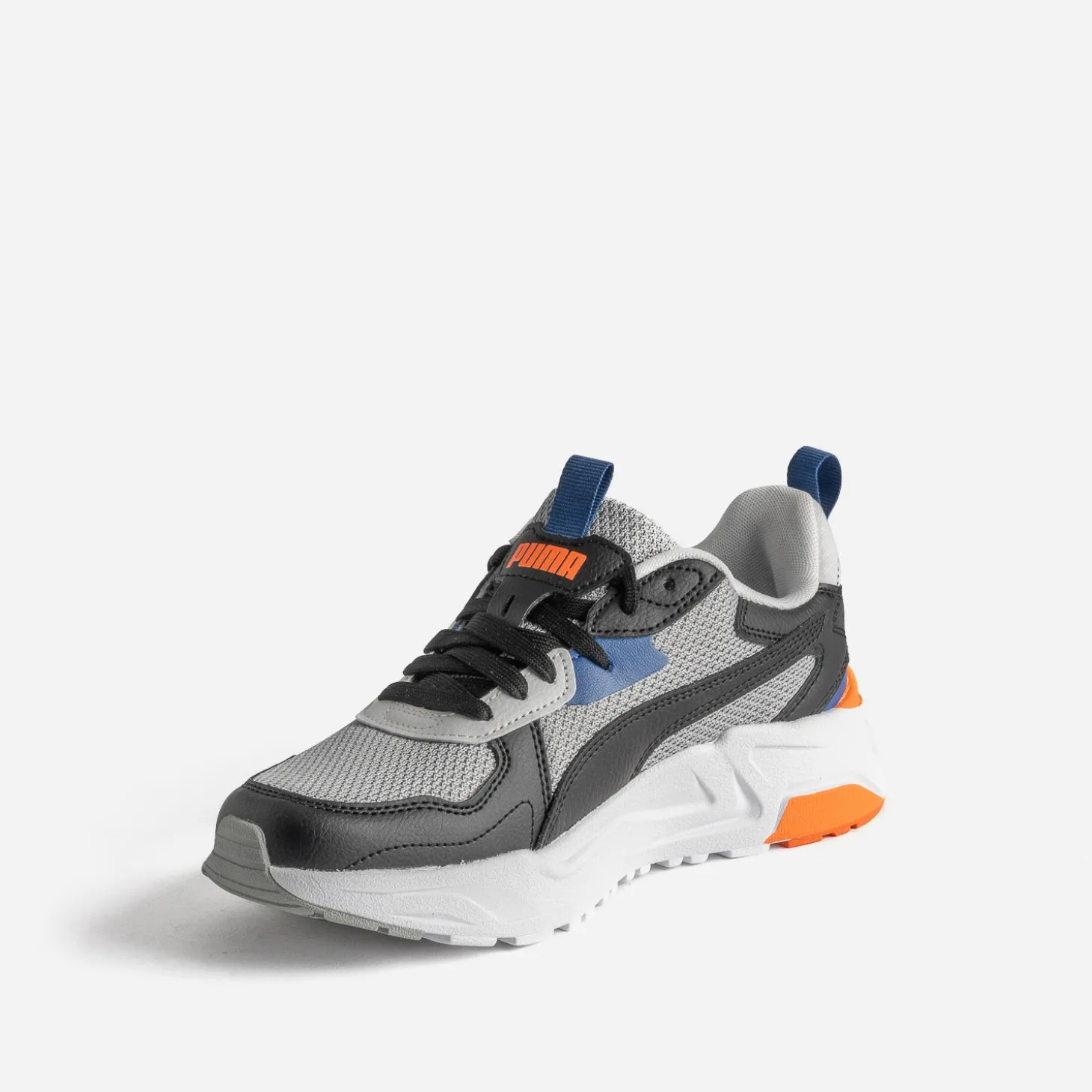 Tennis PUMA grise, noire, bleue, orange