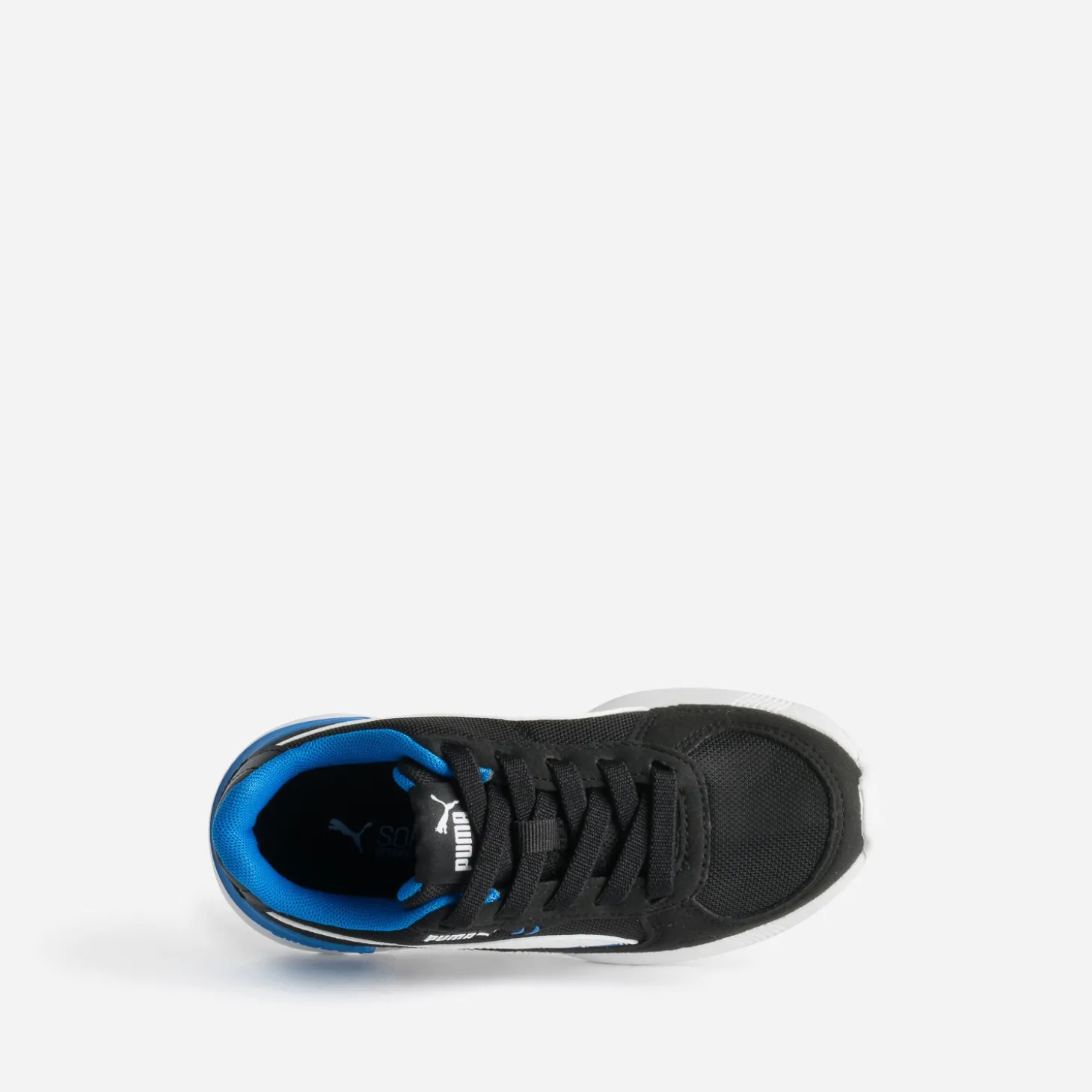Tennis PUMA noire, blanche, bleue mix matières