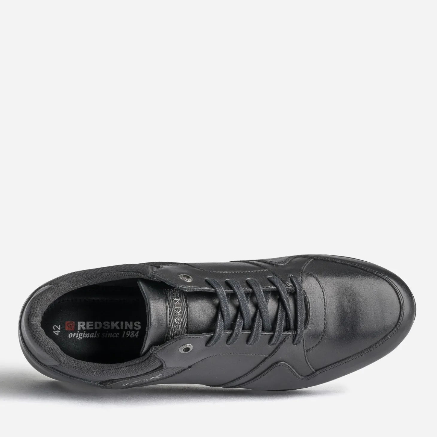 Tennis REDSKINS noire en cuir