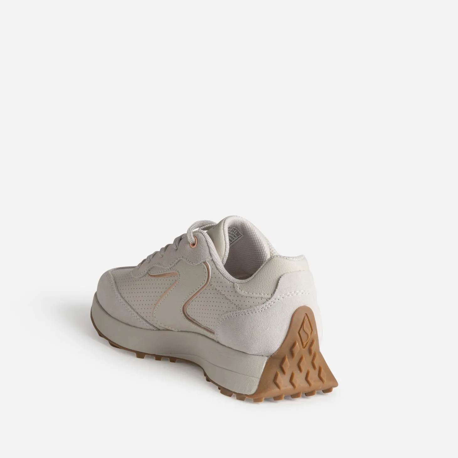 Tennis SKECHERS beige bi-matière