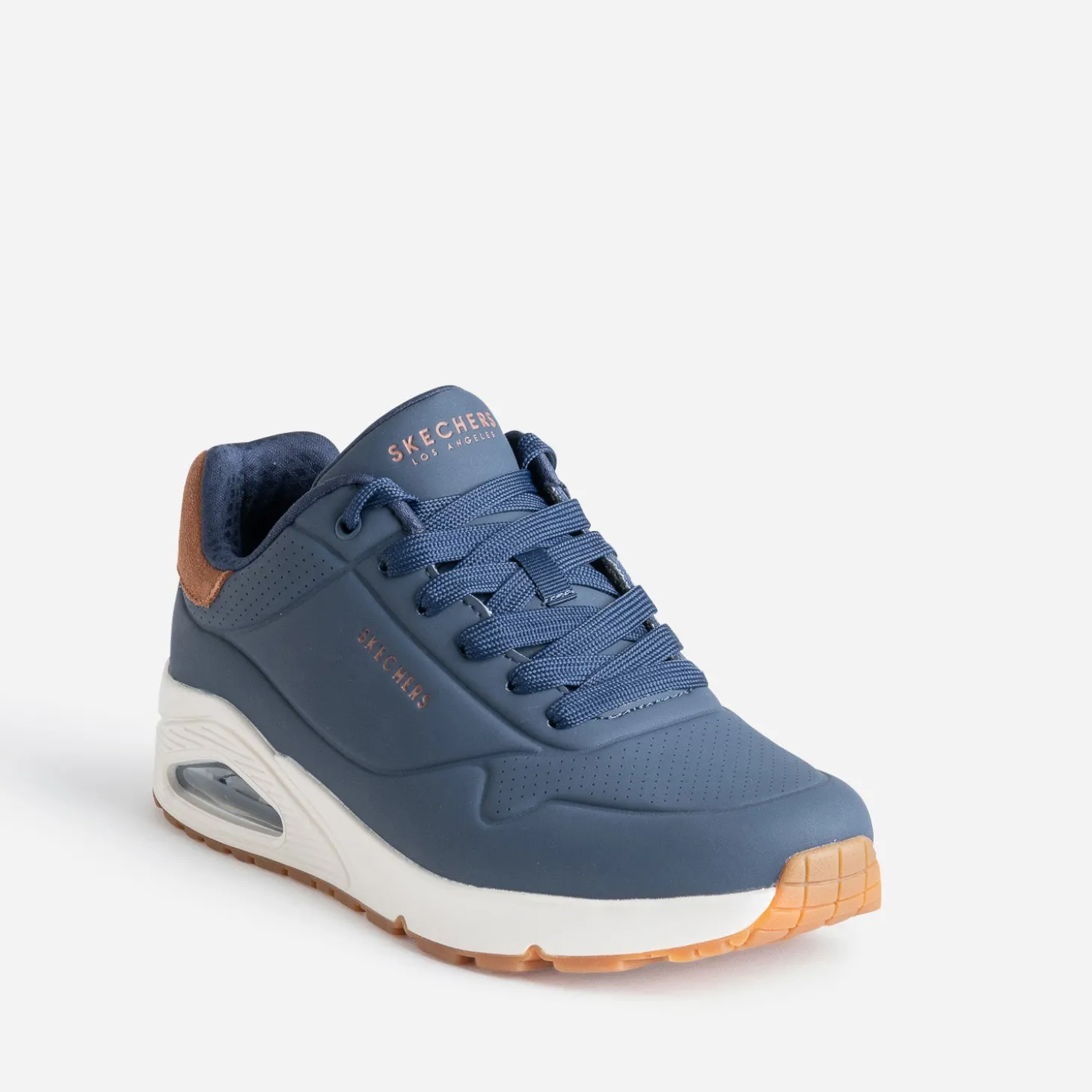 Tennis SKECHERS bleu marine bi-matière