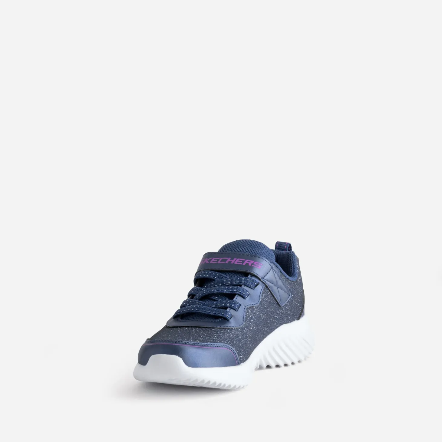 Tennis SKECHERS bleu pailleté en mesh