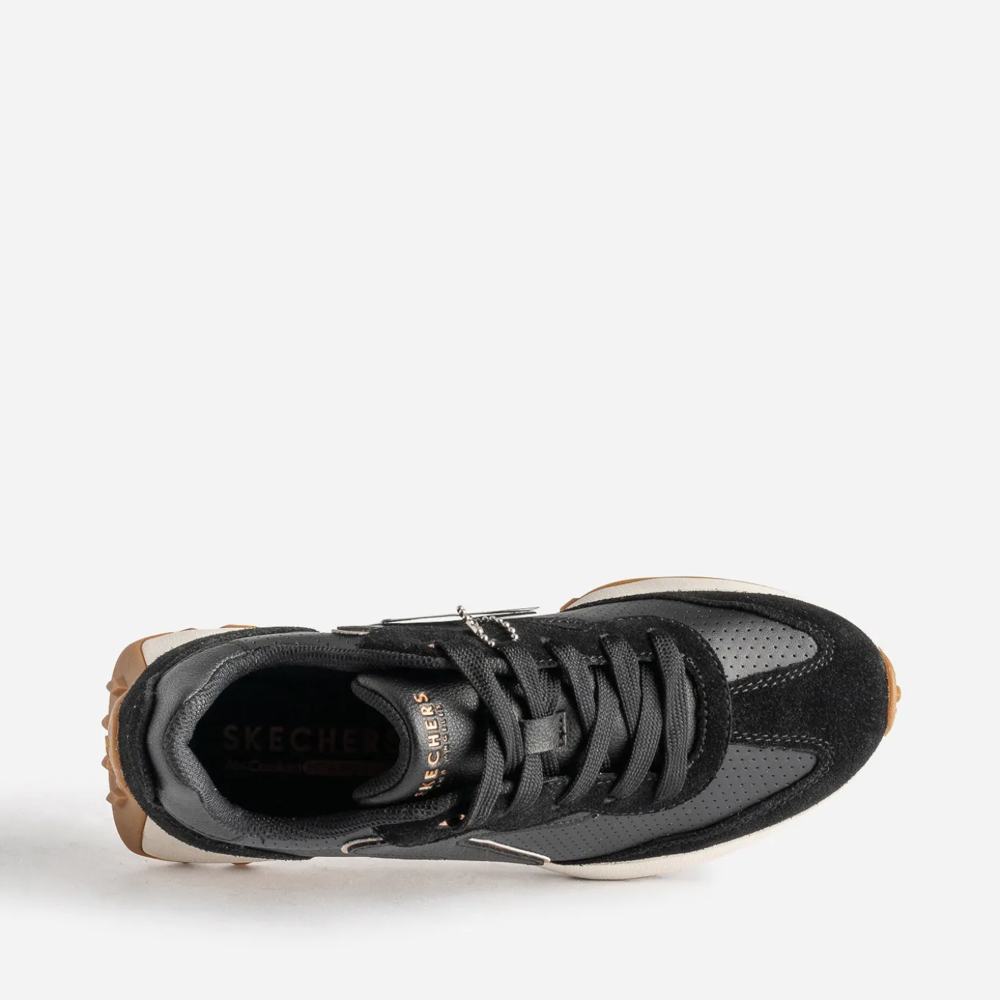 Tennis SKECHERS noire bi-matière