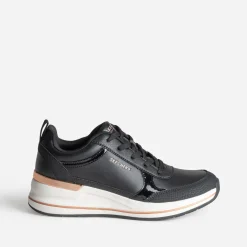 Tennis SKECHERS noire détails cuivrés