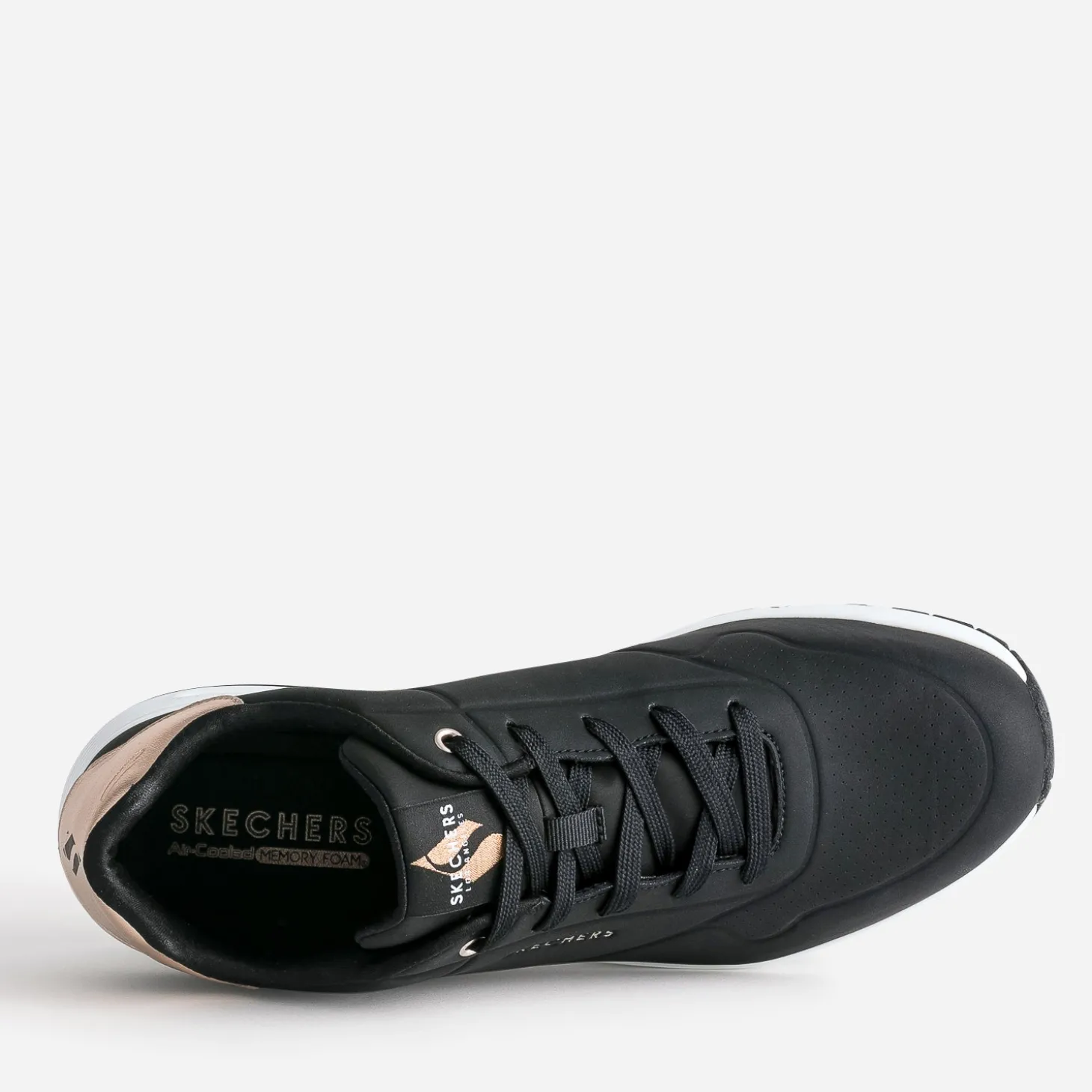 Tennis SKECHERS noire et cuivrée