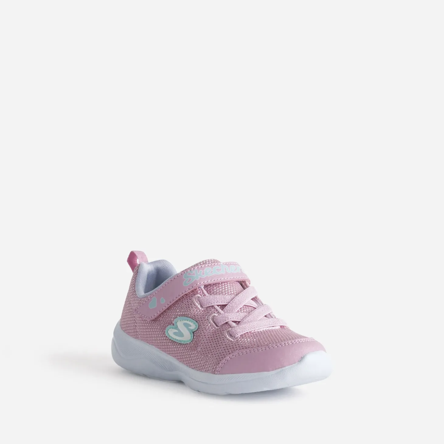 Tennis SKECHERS rose mesh pailleté