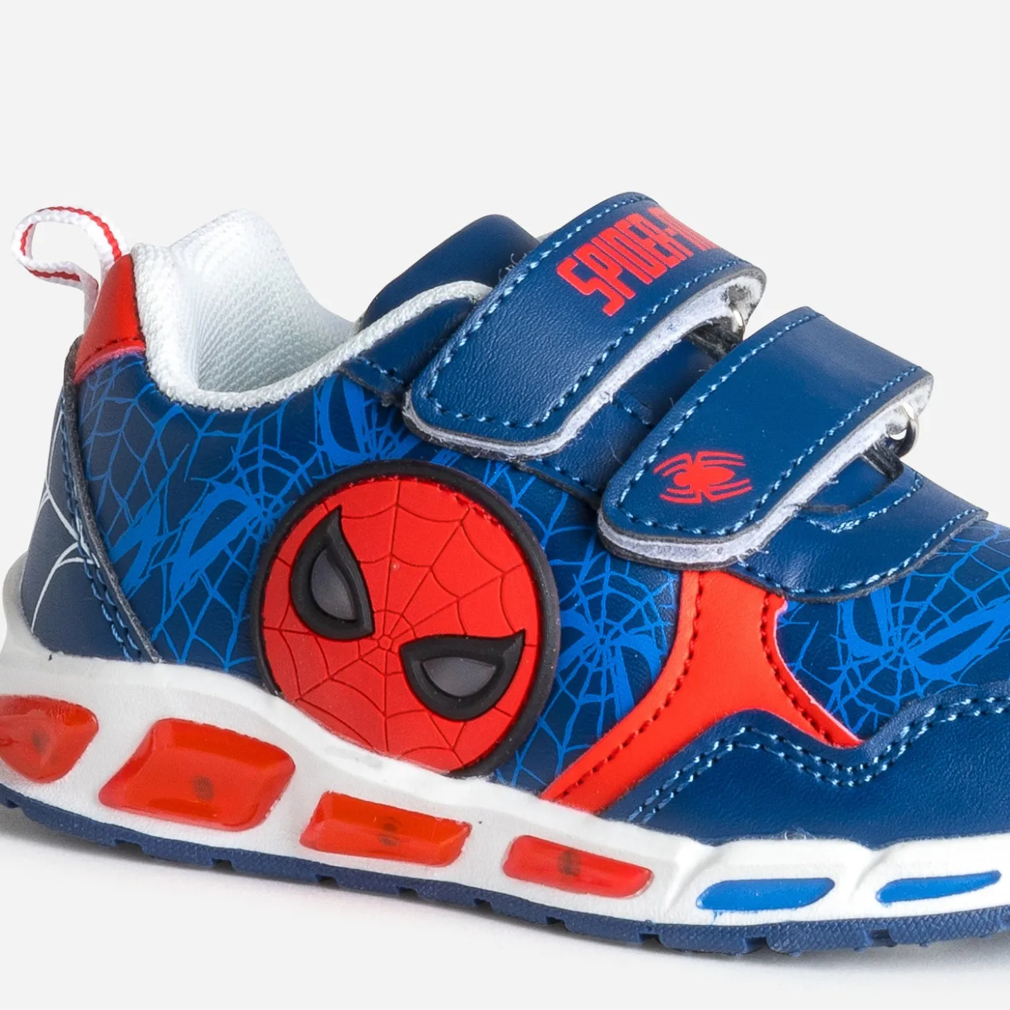 Tennis SPIDERMAN bleue et rouge lumineuse
