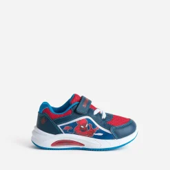 Tennis SPIDER-MAN marine, bleu et rouge à semelle lumineuse