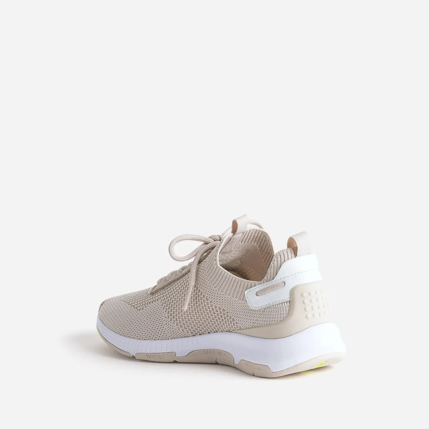 Tennis TBS beige effet tricoté