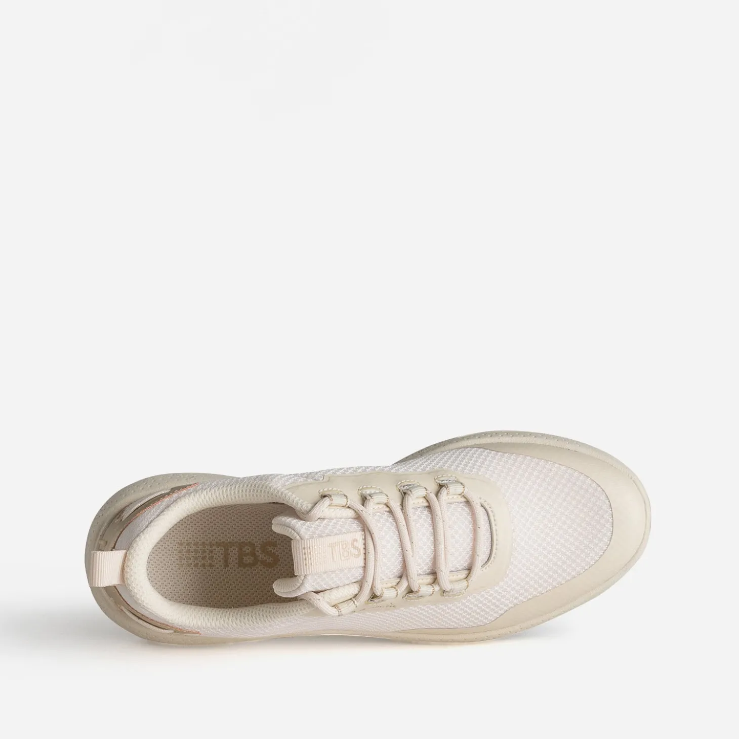 Tennis TBS beige mesh détails dorés
