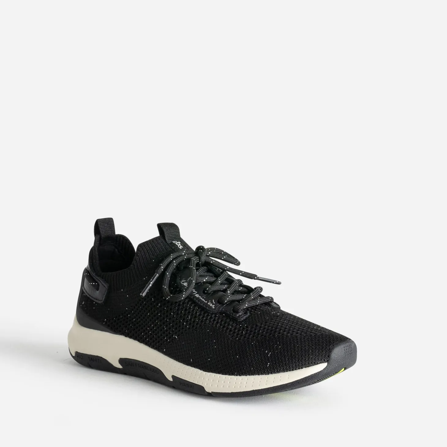 Tennis TBS noire en mesh tricoté