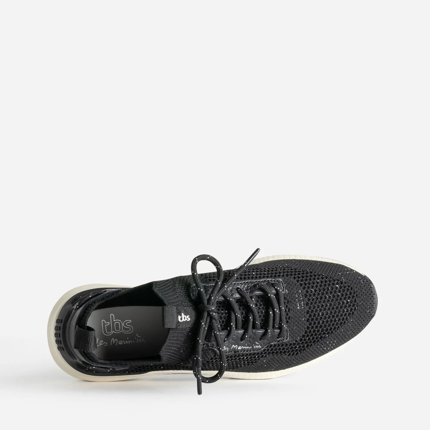 Tennis TBS noire en mesh tricoté