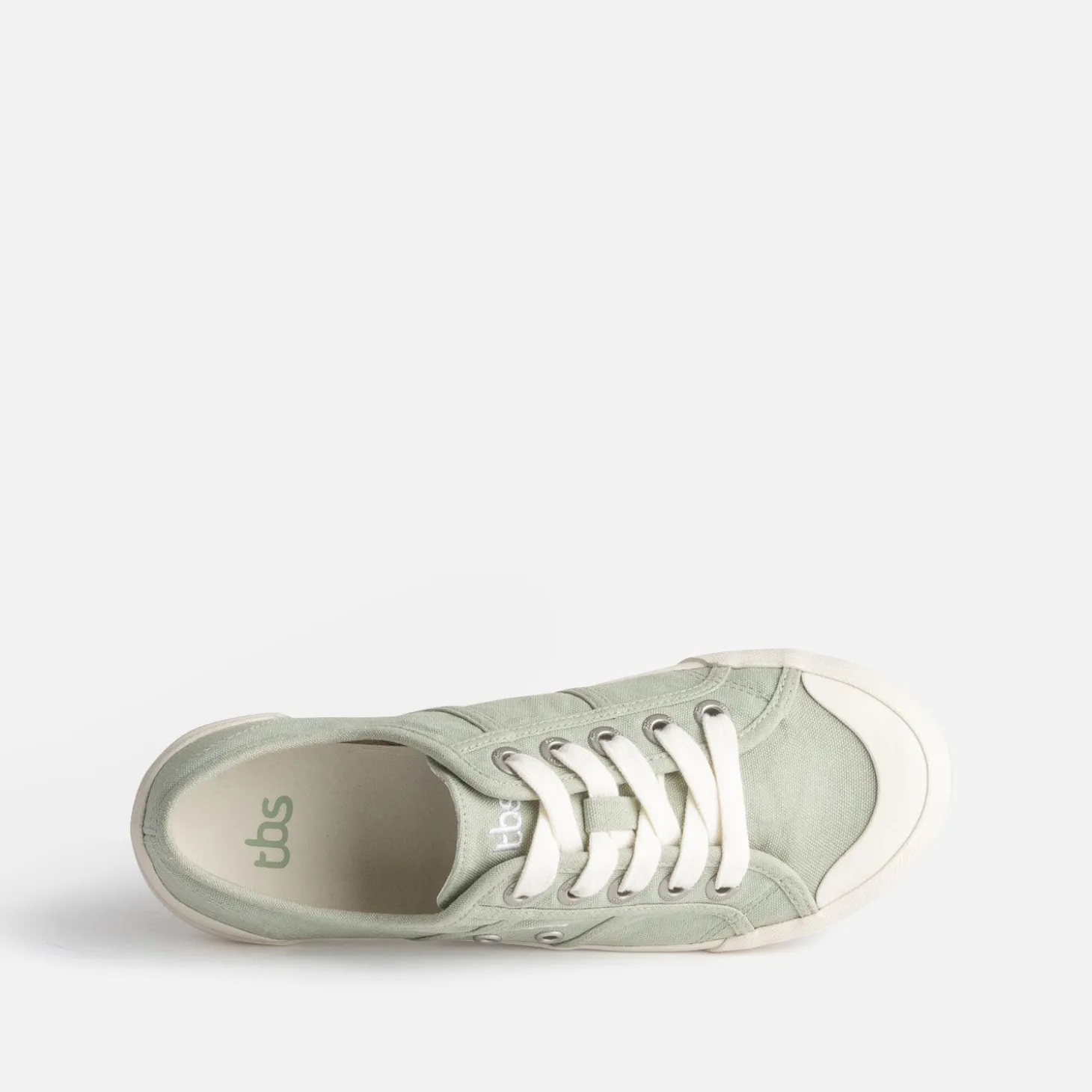 Tennis TBS vert sauge en toile