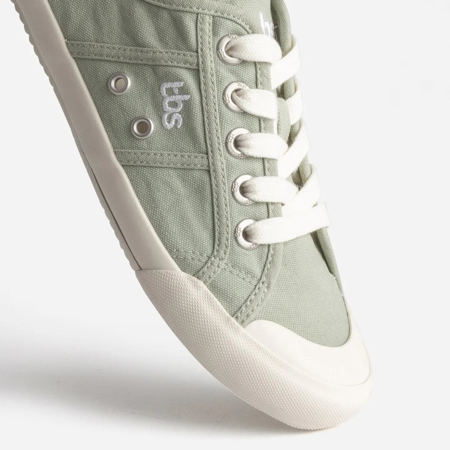 Tennis TBS vert sauge en toile