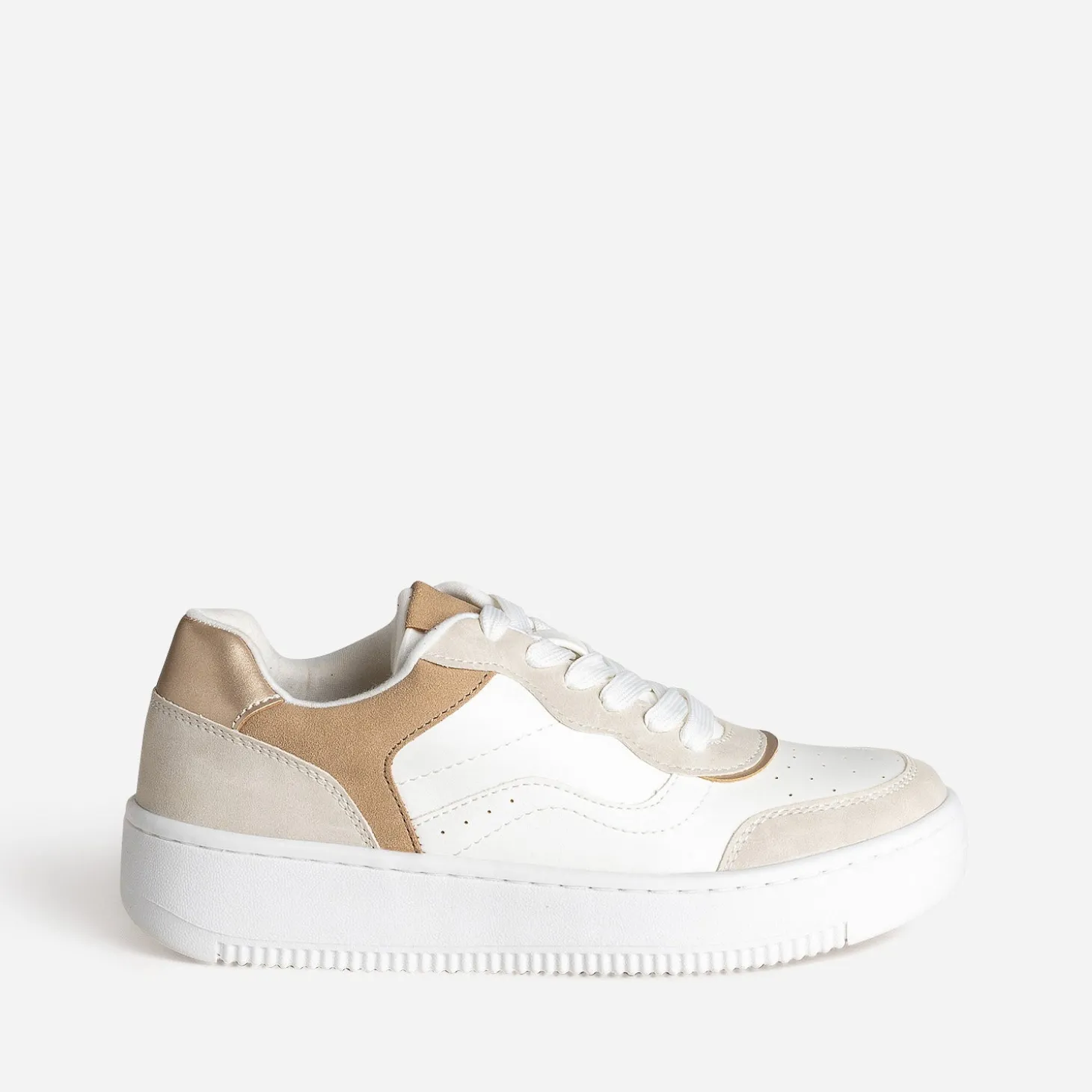 Tennis TEXTO blanc, gris, beige