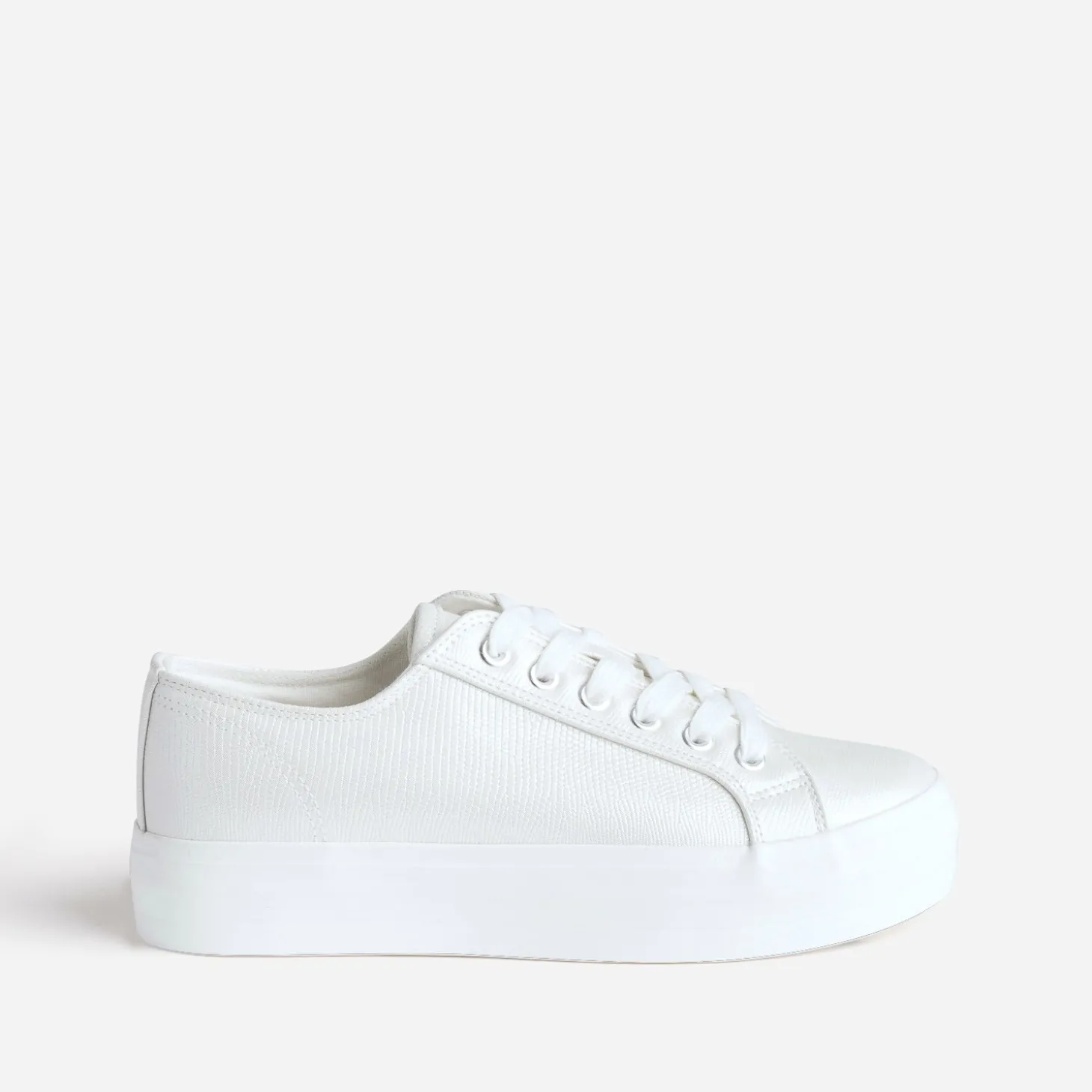 Tennis TEXTO blanc irisé embossée effet python