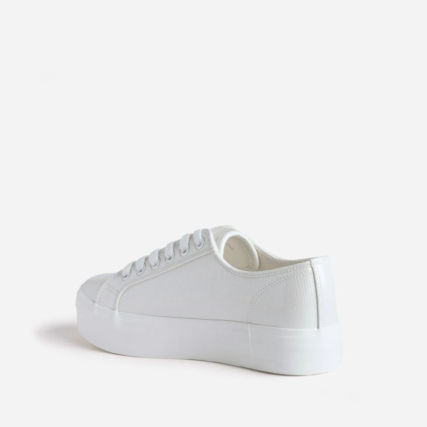 Tennis TEXTO blanc irisé embossée effet python