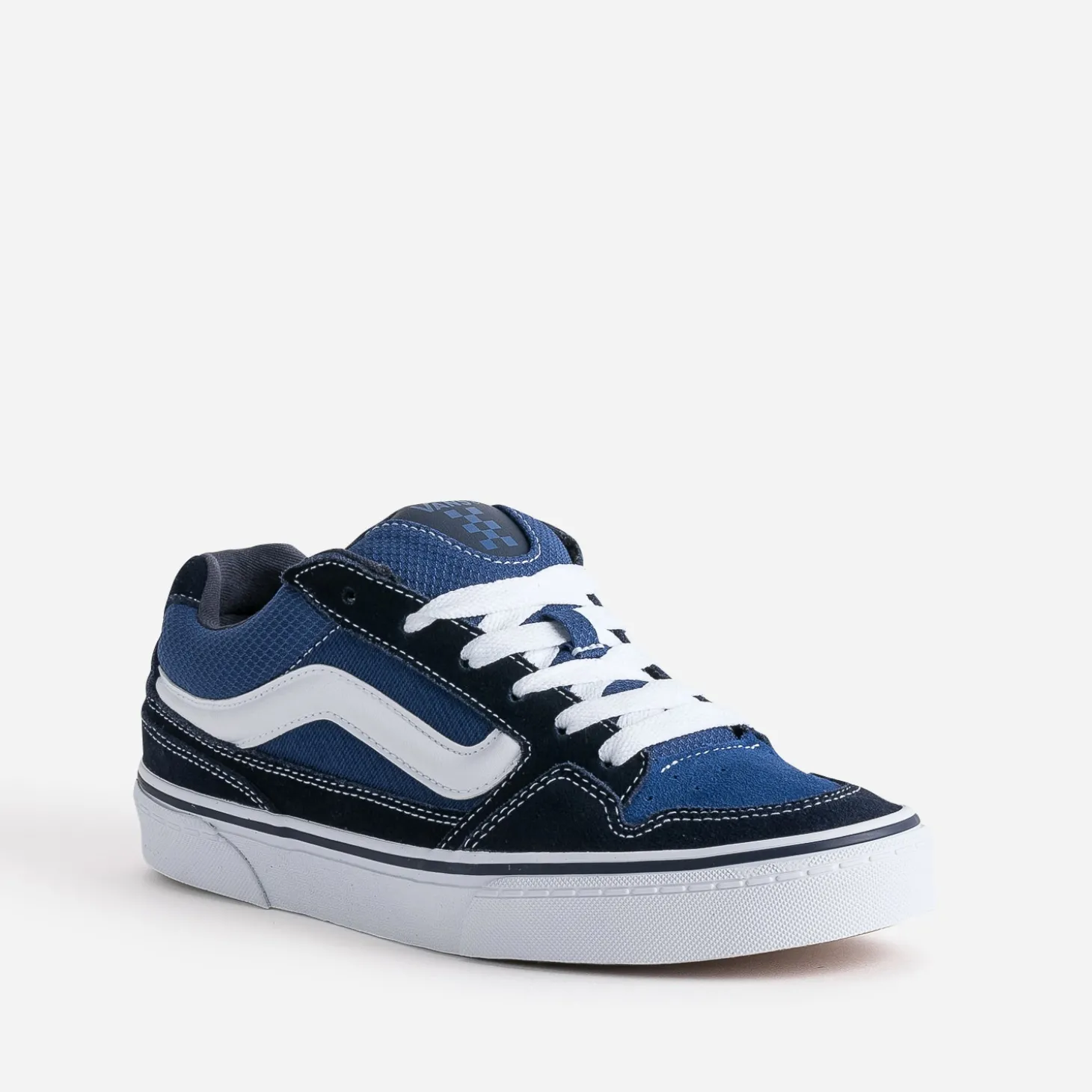 Tennis VANS bleue cuir velours et mesh