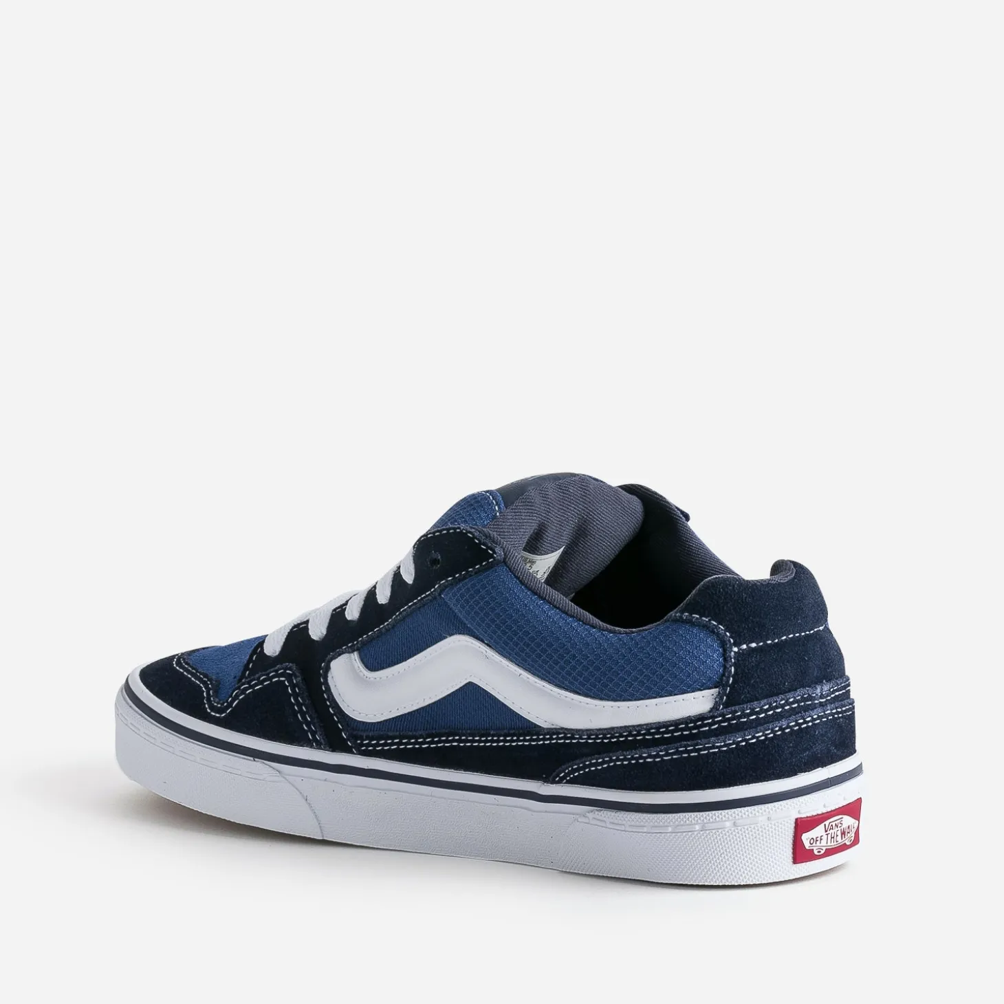 Tennis VANS bleue cuir velours et mesh