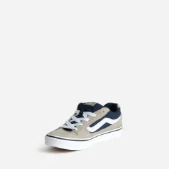 Tennis VANS cuir velours grise et marine