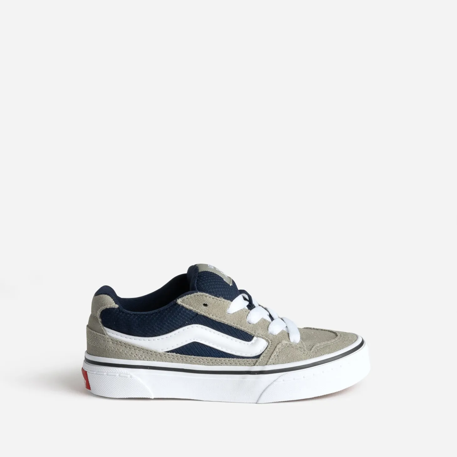 Tennis VANS cuir velours gris et marine