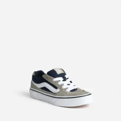 Tennis VANS cuir velours gris et marine