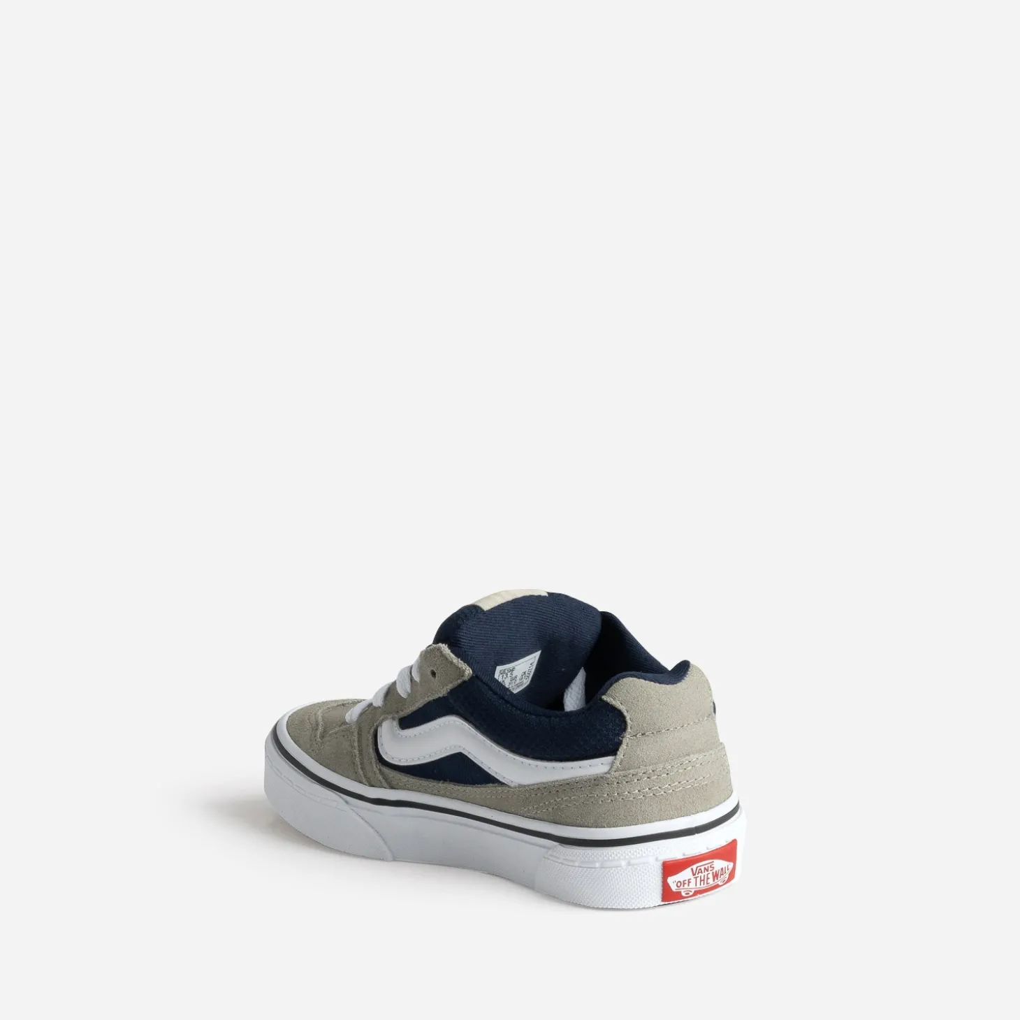 Tennis VANS cuir velours gris et marine