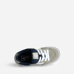 Tennis VANS cuir velours gris et marine