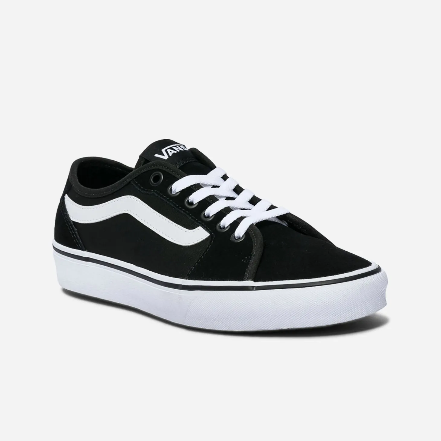 Tennis VANS noire en cuir velours et toile