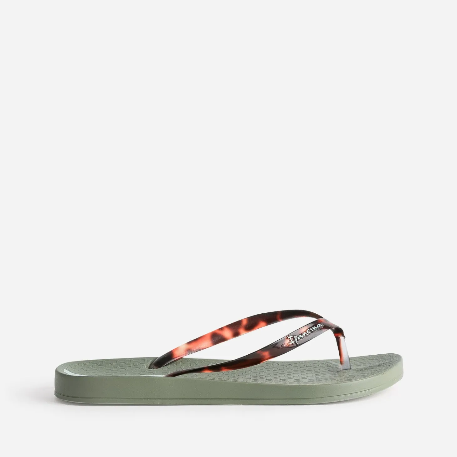 Tong IPANEMA kaki brides façon écailles