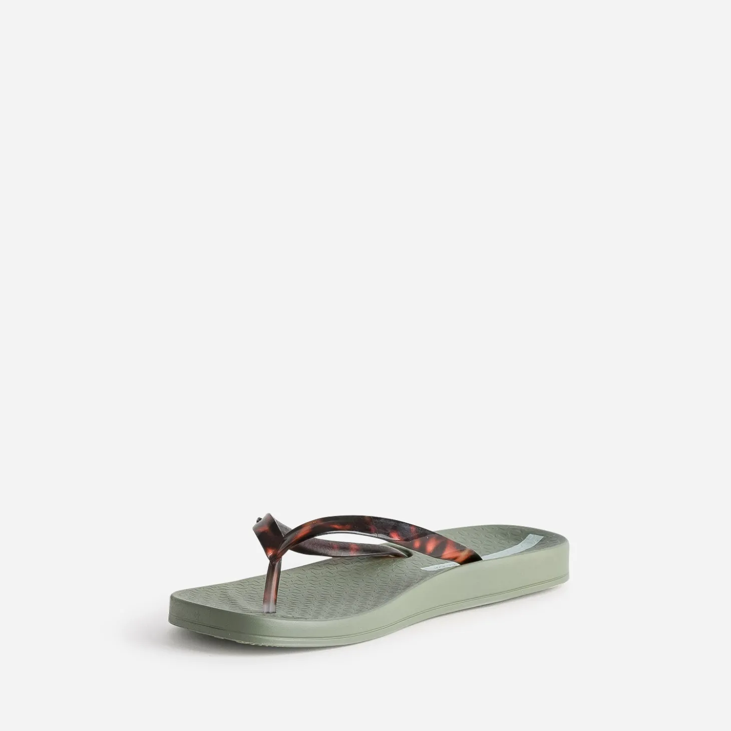 Tong IPANEMA kaki brides façon écailles