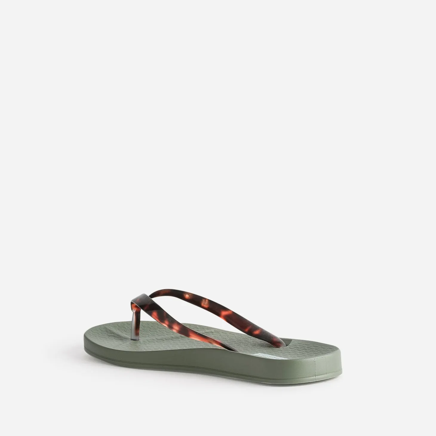 Tong IPANEMA kaki brides façon écailles