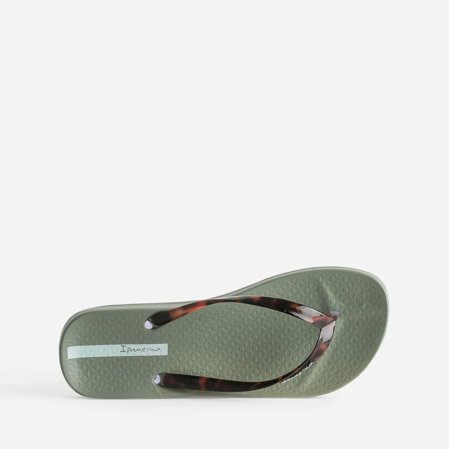 Tong IPANEMA kaki brides façon écailles