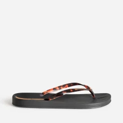 Tong IPANEMA noire brides écaille
