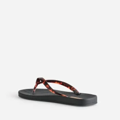 Tong IPANEMA noire brides façon écailles