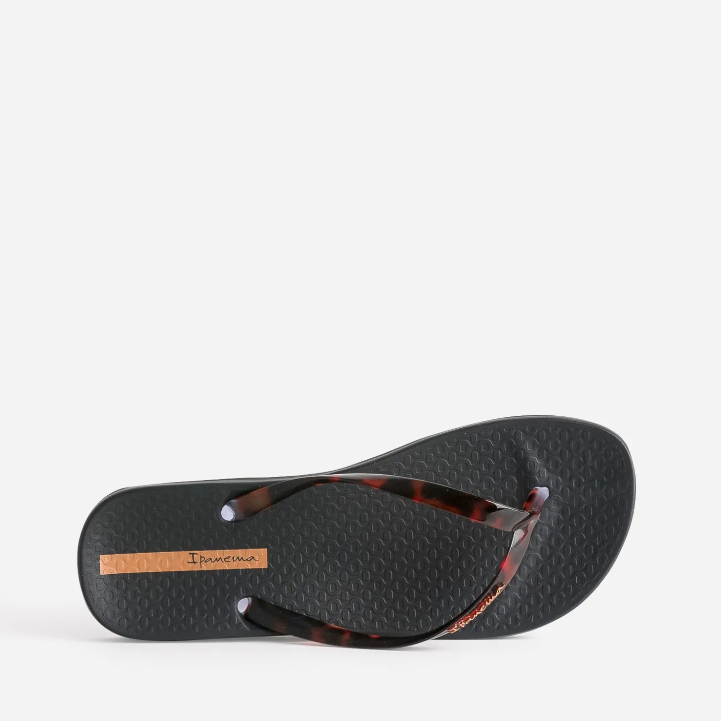 Tong IPANEMA noire brides façon écailles