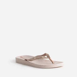 Tong IPANEMA rose à brides pailletées