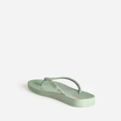 Tong IPANEMA vert d'eau brides graphiques